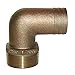 GROSS MECHANICAL Groco Adapter Pipe to Hose 1-1/4 90D