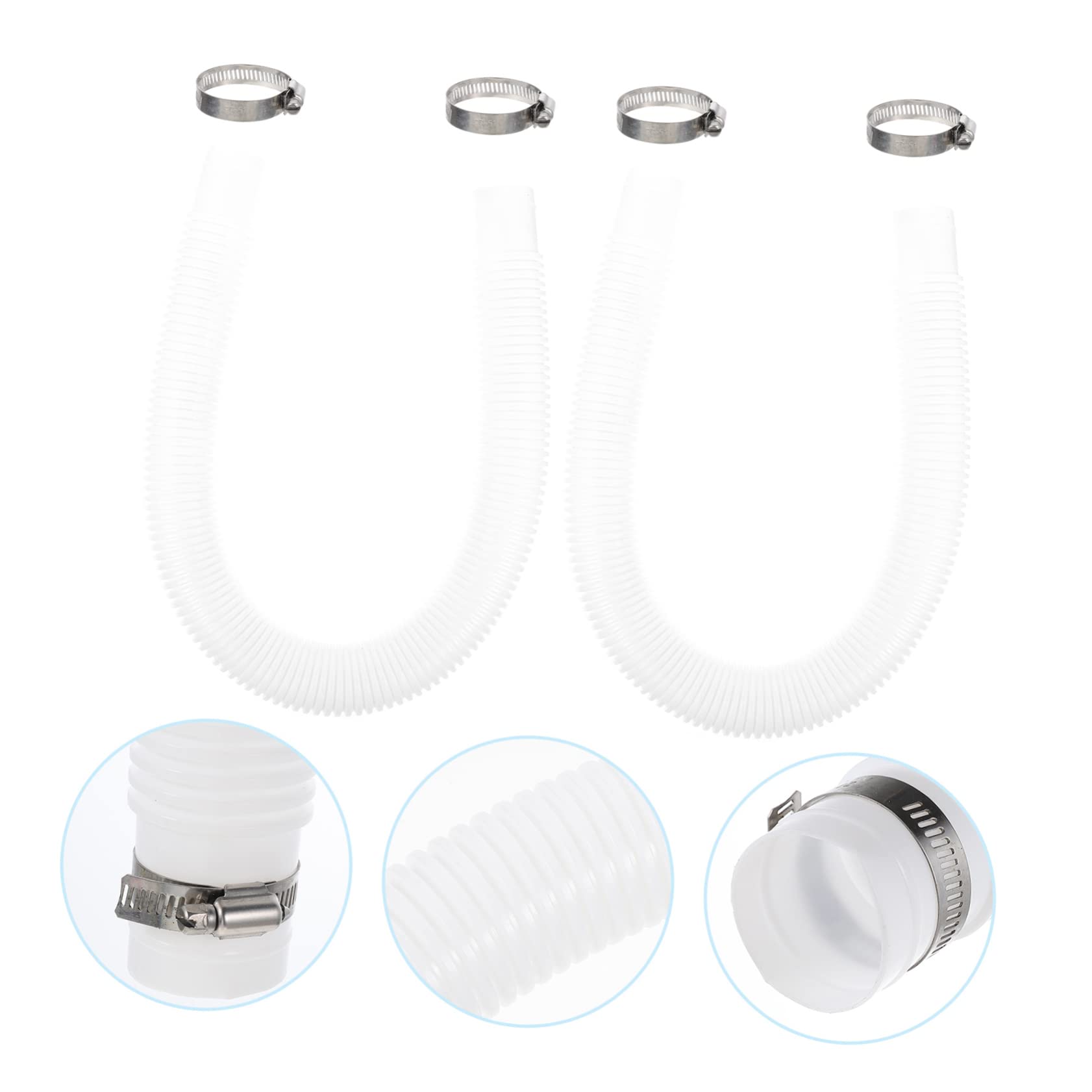 ifundom Tuyau De Piscine Pour Remplacement Filtre De Pompe Flexible Avec Boucles Accessoire De Tuyau Pour Piscine