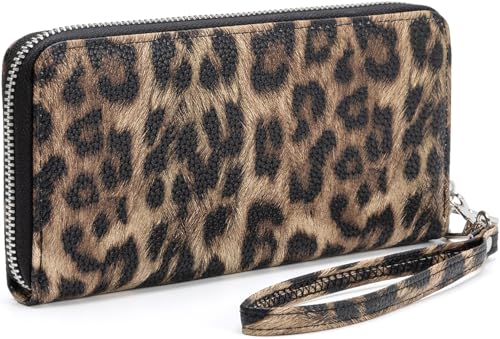 Brentano Vegan Leather Slim Single-Zipper Chevron Embroidered Wallet with Removable Wrist Strap product thumbnail 10