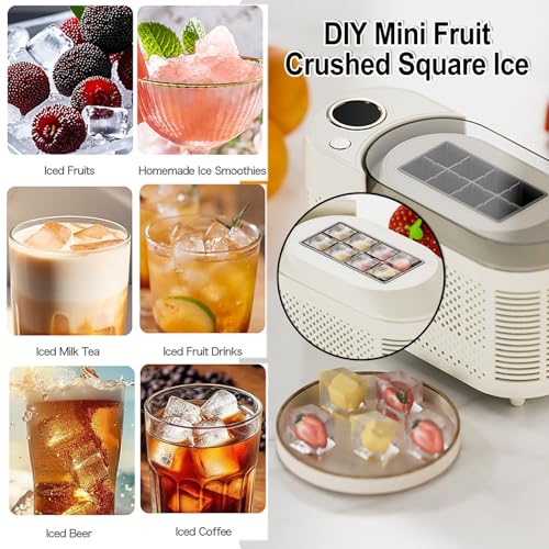 Mini Máquina Silenciosa Para Fabricar Hielo 8 Cubos miniatura 3