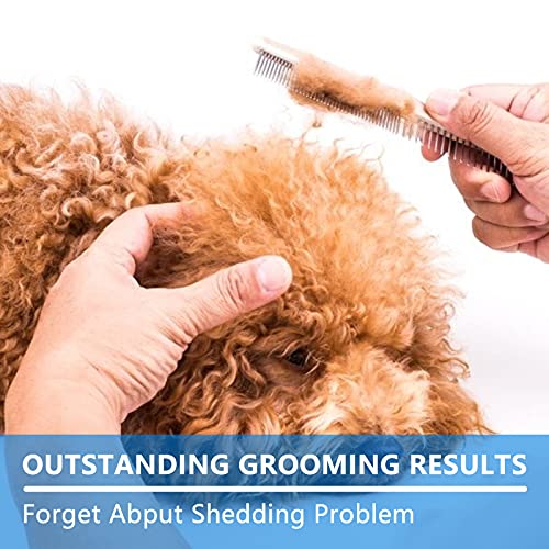 MAXSHOP Stainless Steel Dog Combs for Grooming Small Dogs, Metal Cat Comb for Removing Matted Fur, Professional Grooming… - Image 6