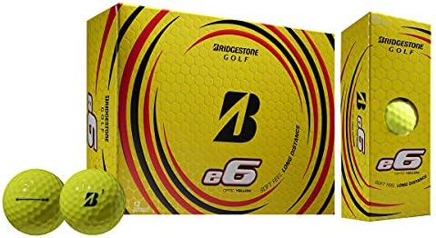 BRIDGESTONE 2021 e6 Golf Balls (One Dozen), Yellow