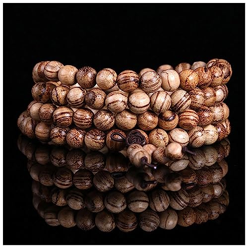 Mala en bois d'agar 108 perles de Bouddha pour harmoniser votre yoga au quotidien