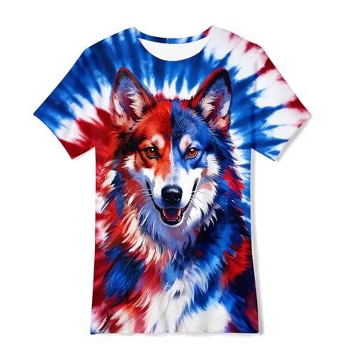 Image of Boys Tie Dye Shirt Size 4-14 Hippies Senior Rainbow Tees T Shirts for Kids | Tees T shirts for Kids