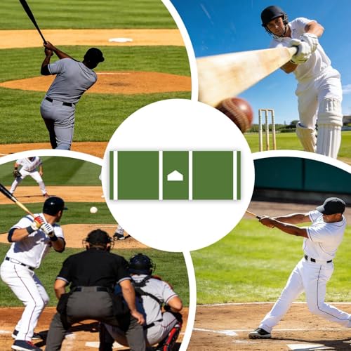 Tapis de frappe de baseball antidérapant pour entraînement de softball 135x30cm