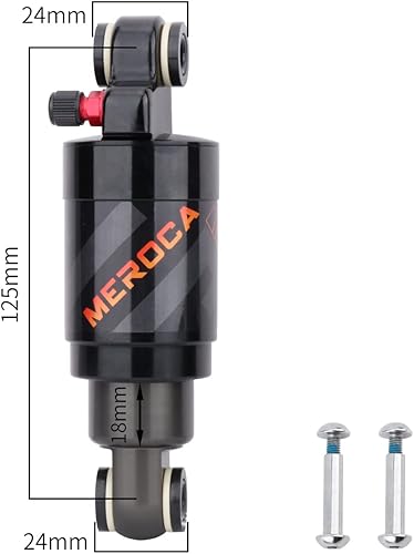 Miniatura 2 de MEROCA Air Pressure Rear Shock Absorber Mountain Bike Folding Bike Scooter Rear Bile 125165190mm Shock Absorber