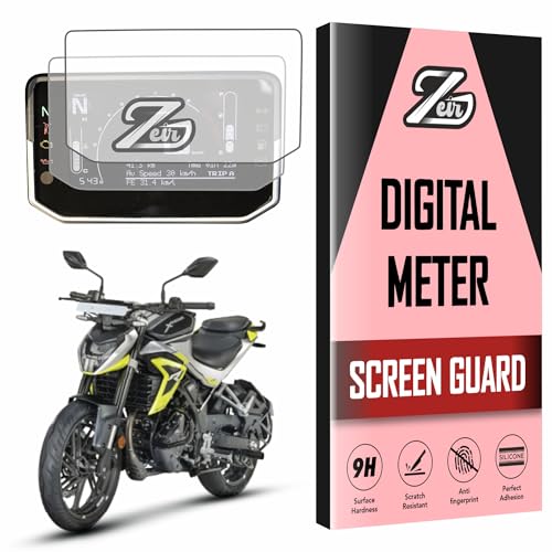 Image of ZEIR [2 PACK] Screen Protector For 2026 HERO XTREME 250R - 5 INCH TFT Digital Display Scratch Guard Compatible With Xtreme250 || 9H Bike Scratch Cover Accessory [Not Tempered Glass] (Xtreme 250R - Pack2)