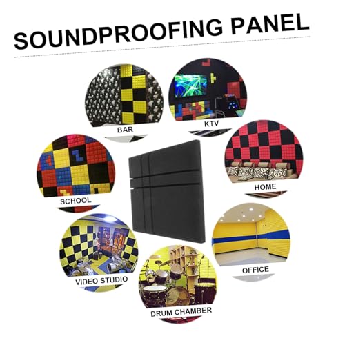 Paneles de Espuma Acústica Kisangel 4 pcs Material Denso para Aislamiento Sonoro para Grabación en Casa miniatura 4