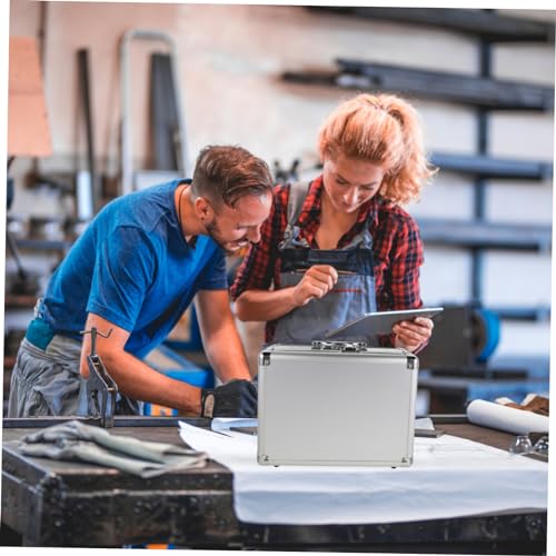 Men Briefcase Aluminum Alloy Toolbox Small Briefcase for Money Aluminum Storage Case for Portable Workstation4