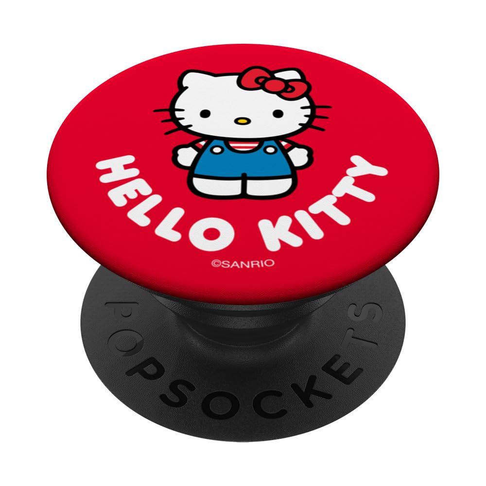 SANRIO Hello Kitty Character PopSocket Adhesive PopGrip for iPhone 11, Black