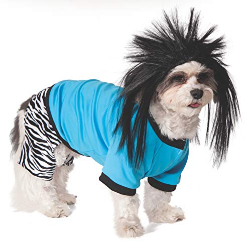 Rubie's Rock Star Pet Costume and Wig, Small