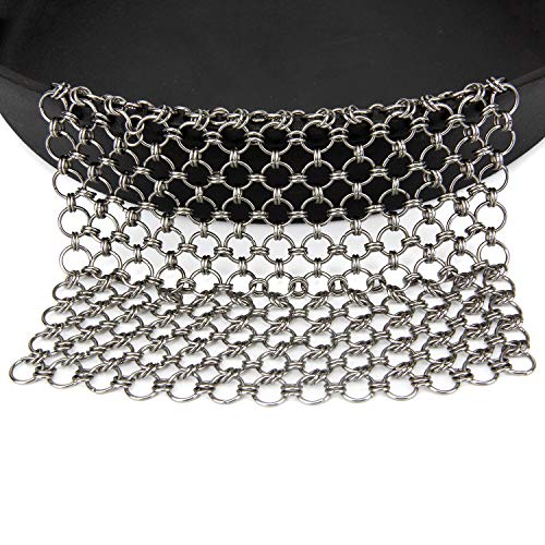 Get Discount Offer Blisstime Cast Iron Cleaner Premium Stainless Steel Chainmail Scrubber (6IN X 6IN)