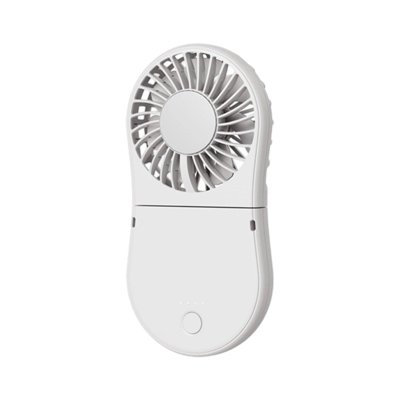 Jazuaiao Portable USB Rechargeable Folding Fan with Cooling Function for Travel Lightweight 100g Low Desk Fan