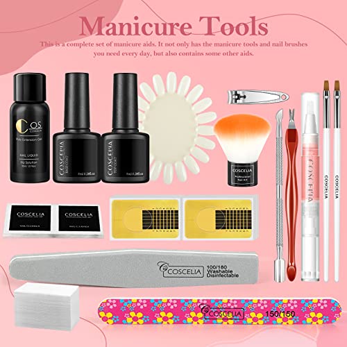 COSCELIA Kit Semipermanente Unghie 10pz Smalti