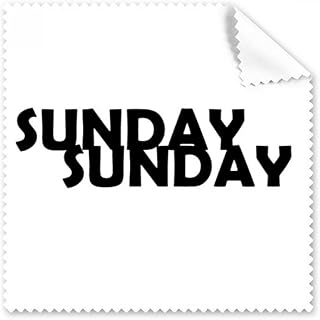 Stylish Characters Sunday Cleaning Cloth Phone Screen Glasses Cleaner 5pcs