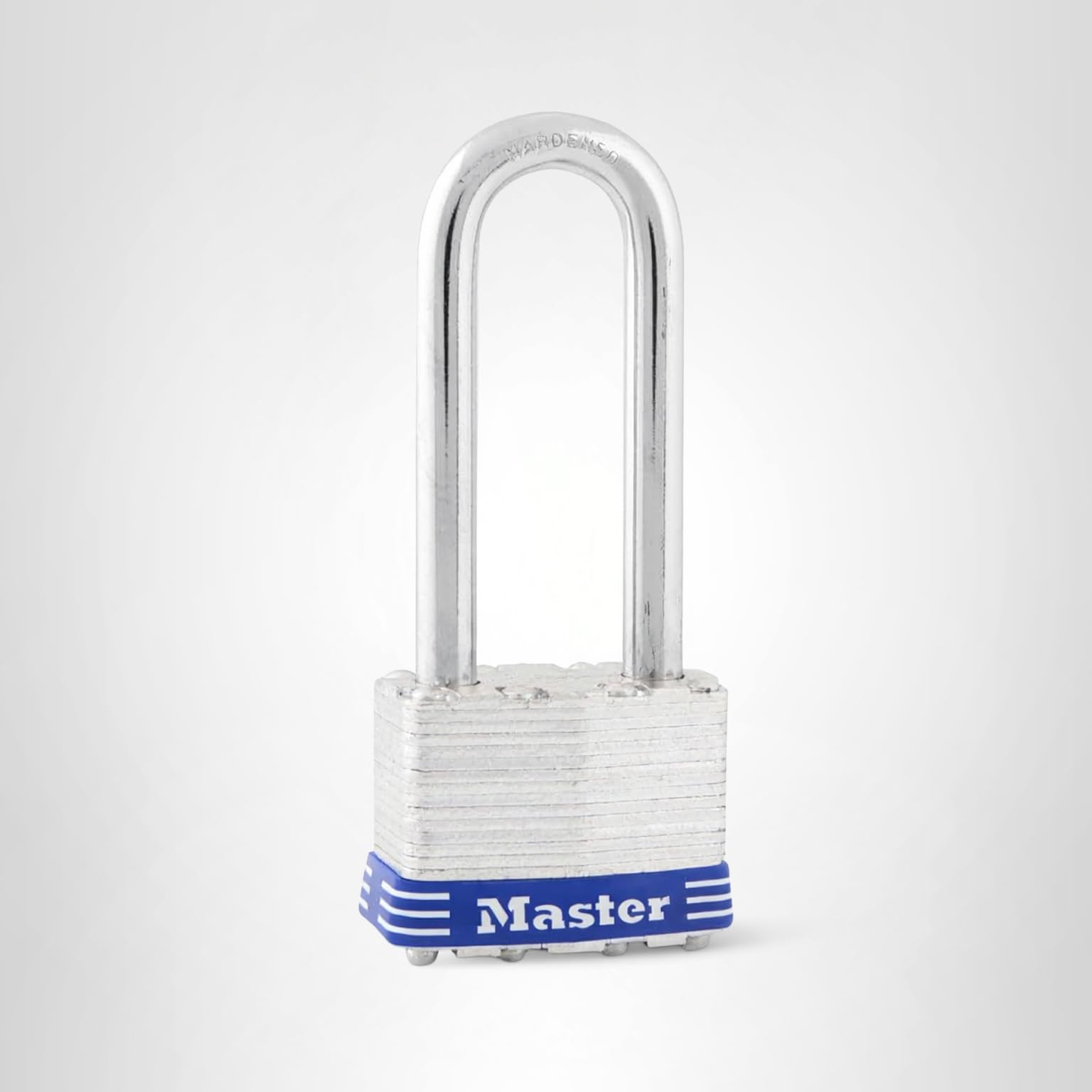 Master Lock 1KALJ Outdoor Padlock with Key, 1 Pack, Silver 