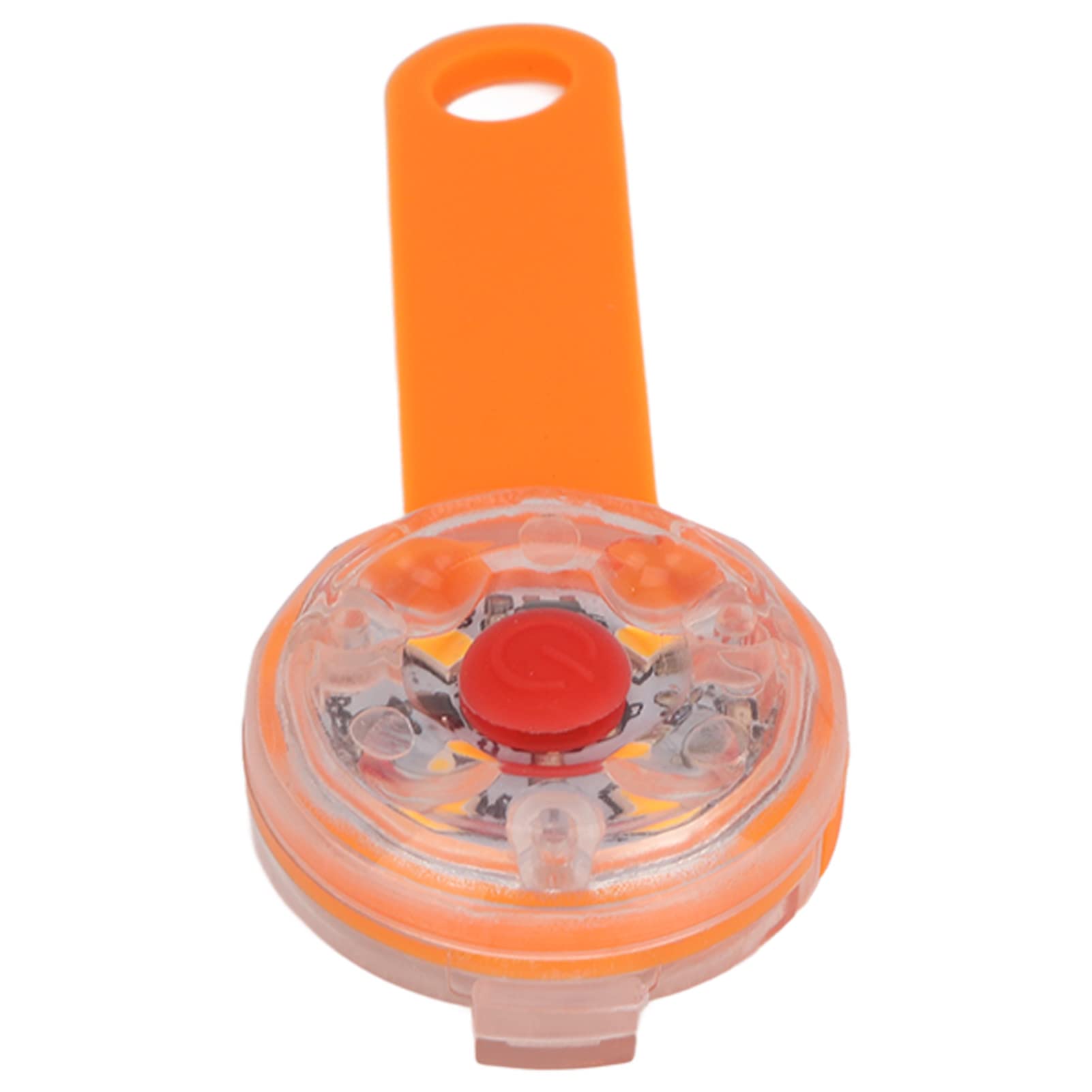 Luce a LED per cani, ricaricabile tramite USB, impermeabile IPX7, con 3 modalità di illuminazione, per collare, borsa, bici e animali domestici. (Arancia)