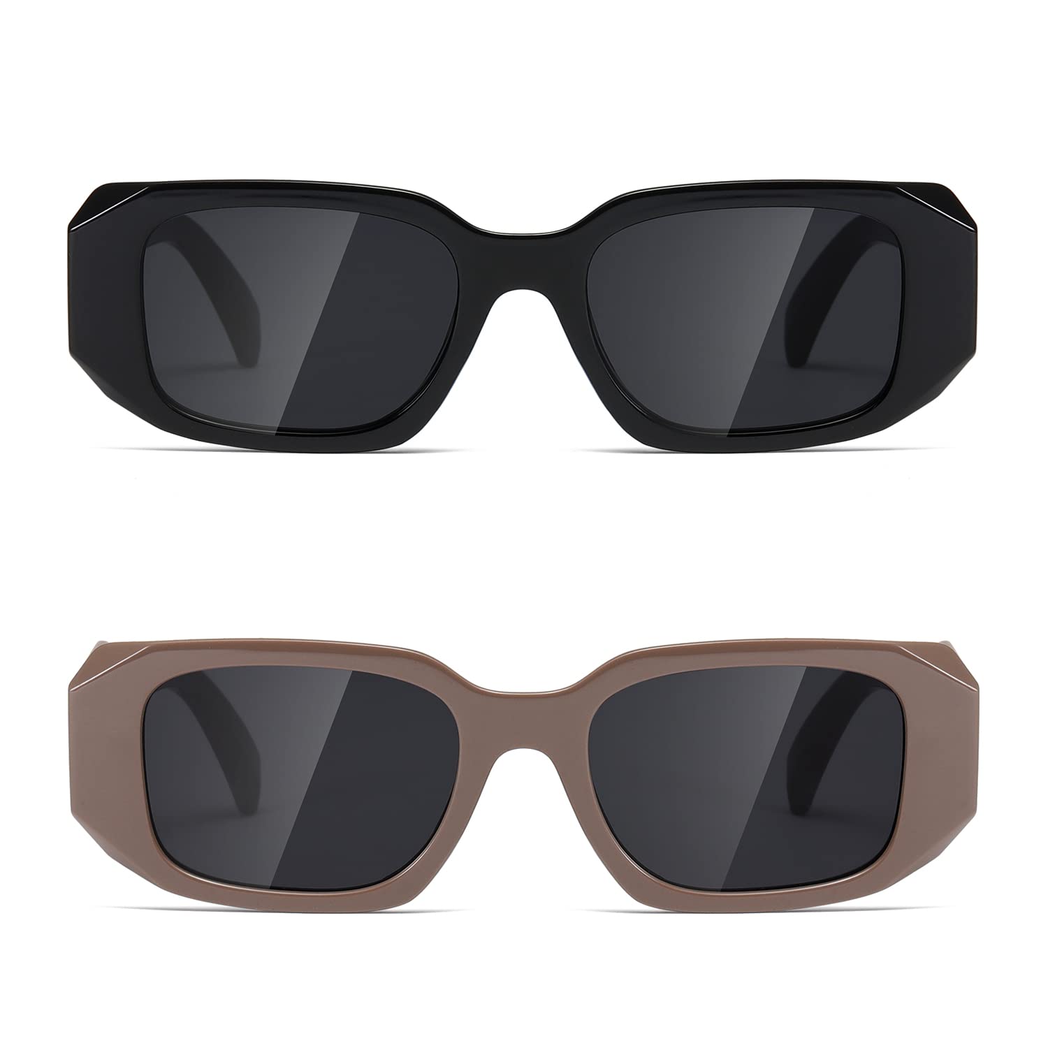 MASDUN Y2k Sunglasses Women and Men Square Trendy Show shades Retro fashion vogue UV Protection sunglasses