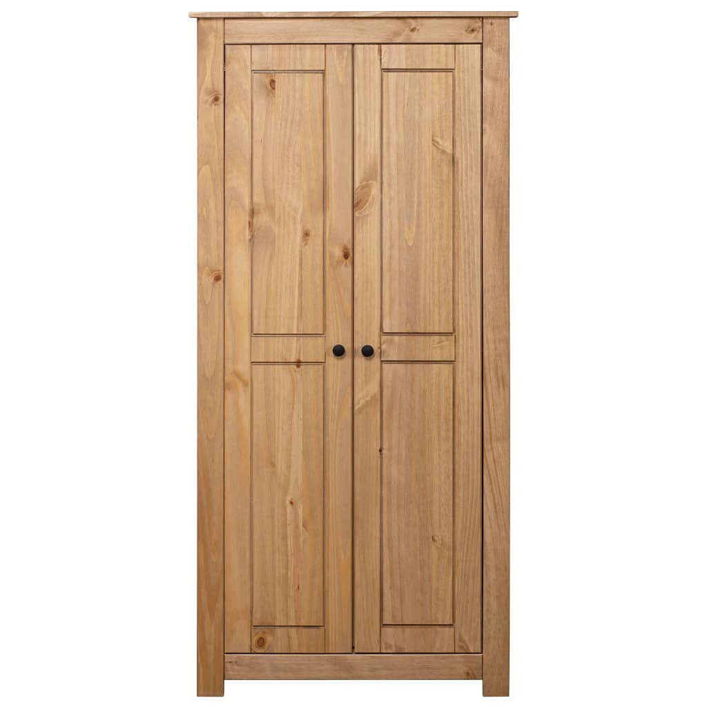 Willood Kleiderschrank 80x50x171,5 cm Kiefernholz Panama Dielenschrank Garderobenschrank Kiefer Schlafzimmerschrank Schrank Holzschrank