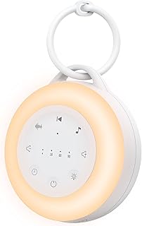 YGiTK Portable White Noise Machine, 24 Soothing Sounds, 3 Timer Night Light Levels, Sleep Timer, 20 Hours Battery Life, Baby Sleep Aid, Sleep Sound Machine Gift for Children/Kindergarten/Yoga