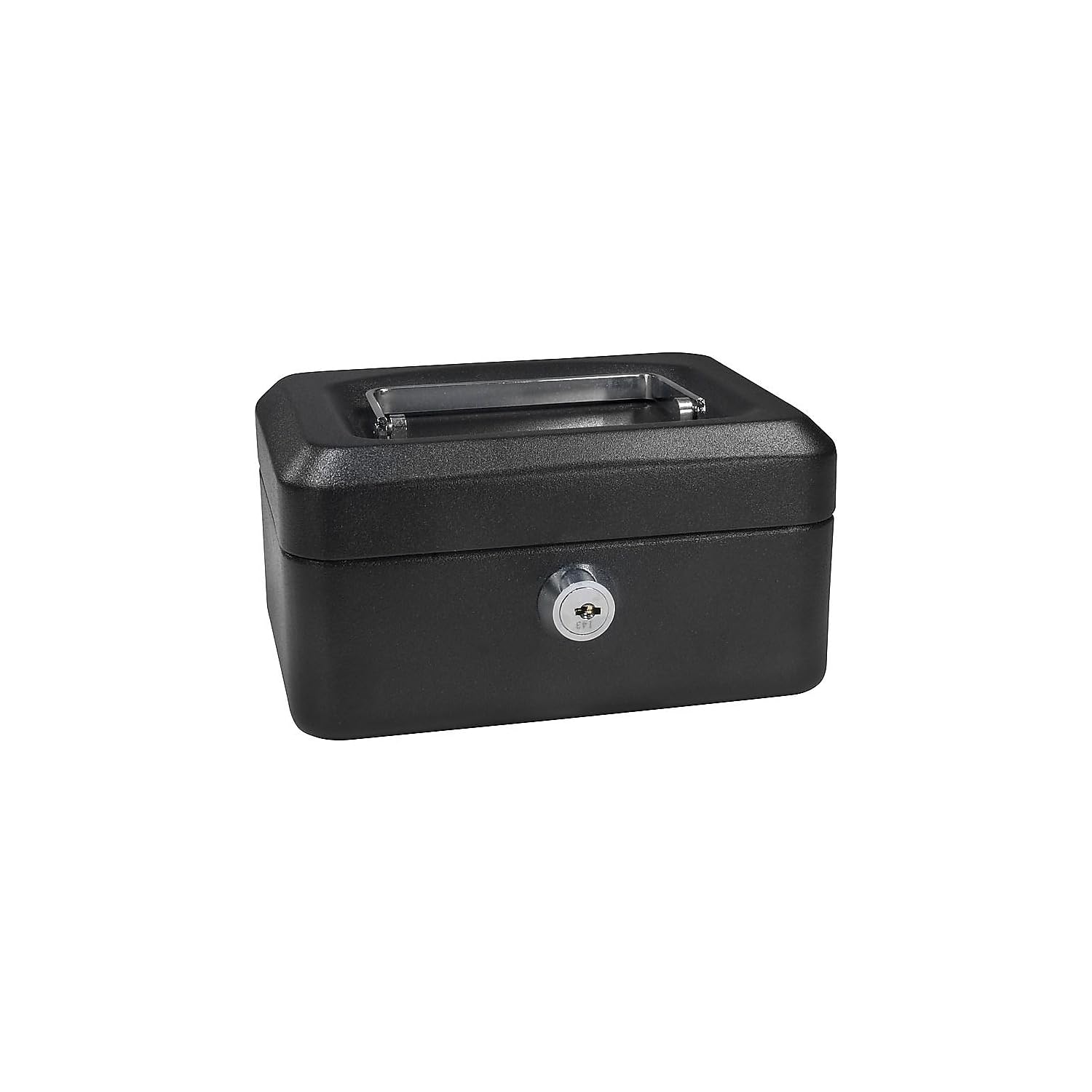 BARSKA 6 Inch Cash Box with Key Lock , Black