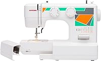Vista 8 de Janome MOD-15 Máquina de coser fácil de usar con 15 puntadas, longitud de puntada ajustable y 5 piezas de alimentación