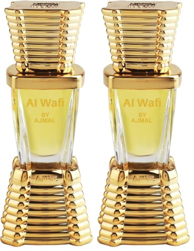 Image of Ajmal Al-Wafi Attar Spicy & Floral Fragrance, Unisex Non-Alcoholic, Long Lasting Liquid Attar For Unisex, 10ml (Pack of 2)