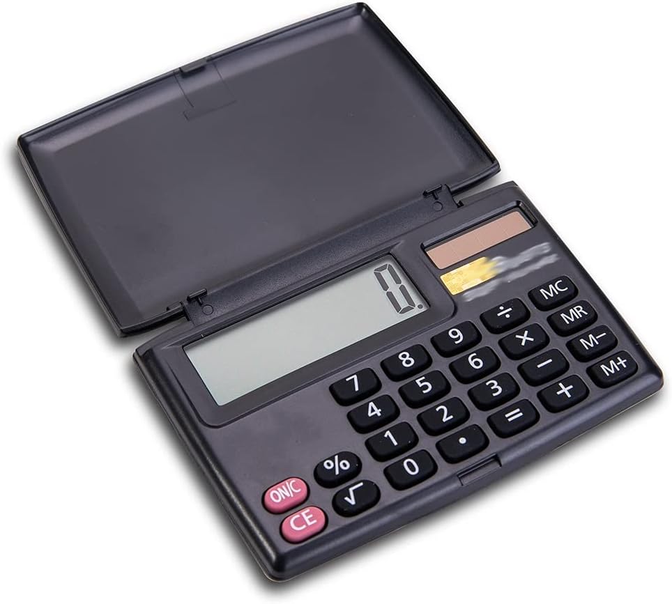 HBJWOV Calculator Portable Office Personal Use Pocket Calculators Handed 8 Digit Electornic School Office Accesories