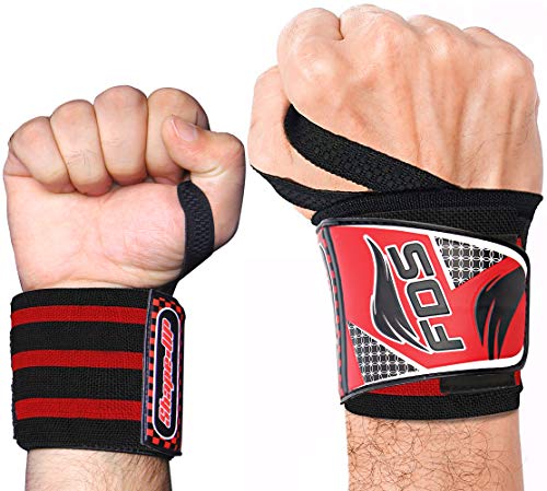 FDS Muñequeras Gym Deportivas para Levantamiento De Pesas Wrist Wraps par para Hombre Y Mujer Ideal Gimnasio Muñequera para Hacer Ejercicio, Calistenia, Musculacion, Halterofilia Cover