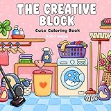 the creative block coloring book: Relaxing prompts and simple illustrations to...