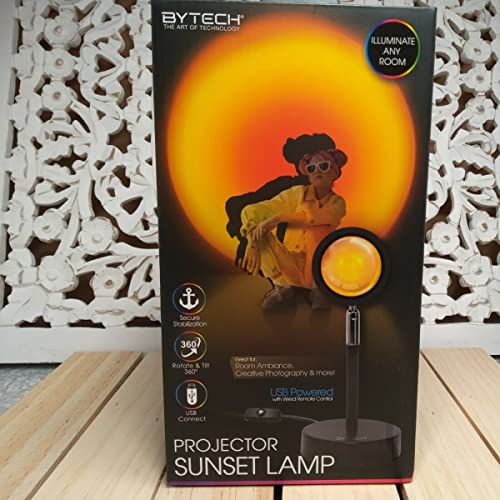 Projecteur Coucher de Soleil BYTECH BYMCLB117BK Veilleuse Ambiance Zen Romantique
