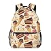 通用 Gâteaux sucrés imprimer grand sac à dos pour enfants garçons fille école sac d'école de voyage personnalisé avec plusieurs poches
