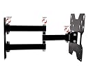 Heavy Duty TV Wall Mount Stand for LED/LCD/Screen's, Full Motion Rotatable Universal TV & Monitor Wall Mount Bracket (23 to 42) gallery image