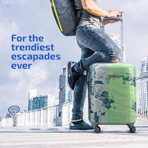 Skybags-Trooper-55-cms-Small-Cabin-ABS-Hardsided-4-Wheels-Spinner-Printed-LuggageSuitcaseTrolley-Back-Pale-Green
