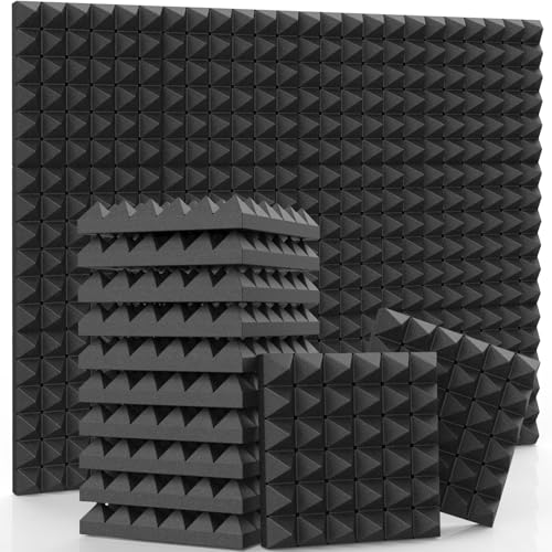 24 Pack-12 x 12 x 2 Inches Pyramid Designed Acoustic Foam...