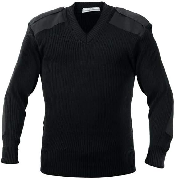 Yoko Mens V-Neck NATO Security Sweater / Workwear (3XL) (Navy Blue)