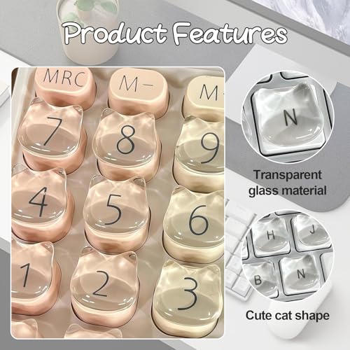72 adhesivos transparentes para teclado para uñas largas miniatura 4