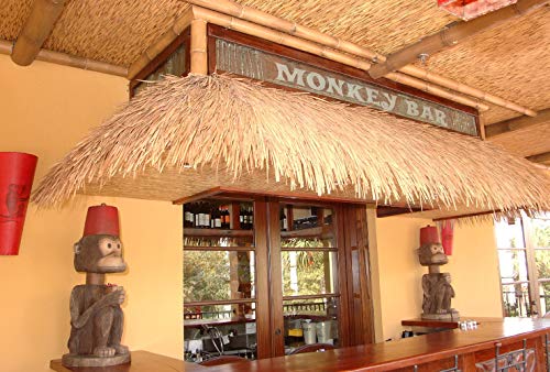 Amazulu Inc. Mexican Straw Roof Thatch – Palm Thatch Rolls 35" H X 10'L | Duck Blind Grass | Tiki Hut Thatch | Duck Boat Blinds | Palapa Thatch Roofing | Thatch Roofing For Tiki Bar | Tiki Bar Huts #TOP1