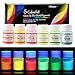Glow in The Dark Pigment, Wtrcsv 6 Color Luminous Powder Non-Toxic Safety Pigment Powder for Paint, Slime, Nails, Resin, Concerts or DIY - 20g/0.7oz Each(Total 4.2oz)