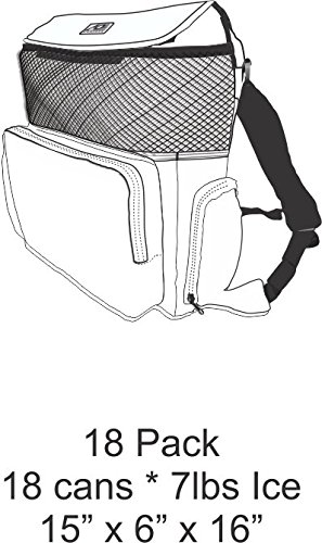 Ao Coolers Backpack Soft Cooler With High-Density Insulation, Charcoal, 18-Can #TOP6