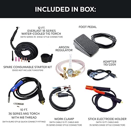 2021 Lightningmts 275 Ac/Dc Tig With Pulse/Mig/Stick Welder Dual Voltage 110V/220V #TOP4
