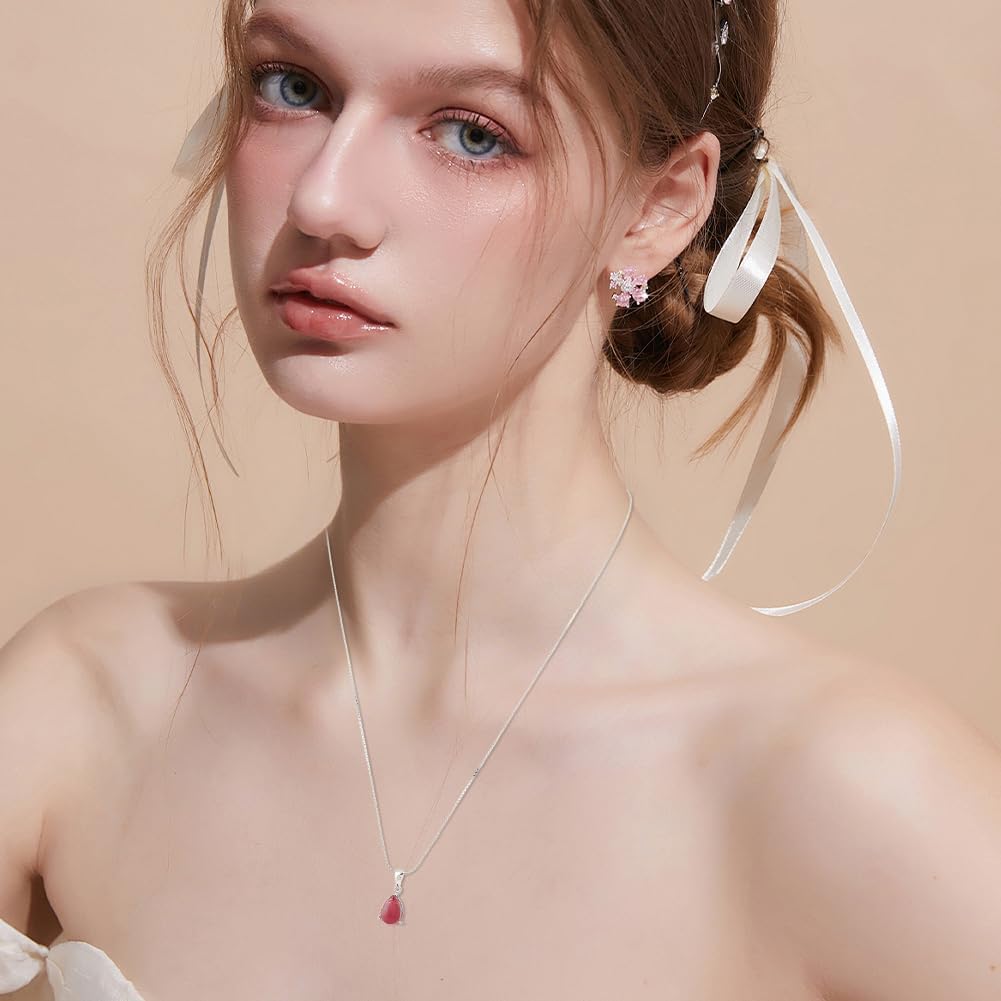 Beebeecraft 2Pcs Sterling Silver Pendant Blank Platinum Plated Teardrop Claw Pendant Base Gemstone Support Bezel Setting Charms with 925 Stamp for Jewelry Necklace Making - Image 5