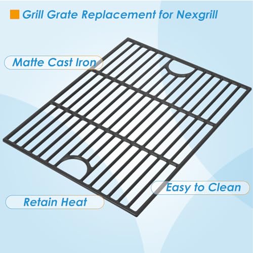 Image of 17 inch Grill Grates Replacement Parts for Nexgrill 4-Burner 720-0830H 720-0783E Nexgrill Replacement Parts 5 Burner 720-0888N 720-0888 720-0697, Grill Parts for Kenmore, Uniflame and More