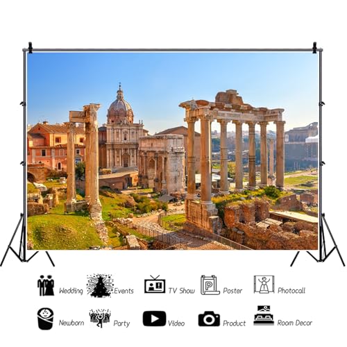 Fondo fotográfico antiguas ruinas romanas 7x5 ft miniatura 2