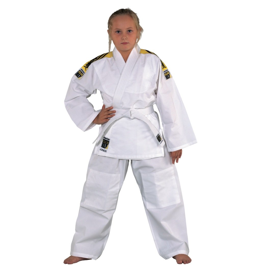 Kwon Judoanzug Junior mit Schulterstreifen, weiß, 551302, Gr.170