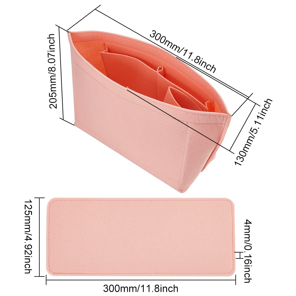 Organisateur De Sac En Feutre Avec Base Rigidifiante - Pour Sac Fourre-tout, Rangement Interne