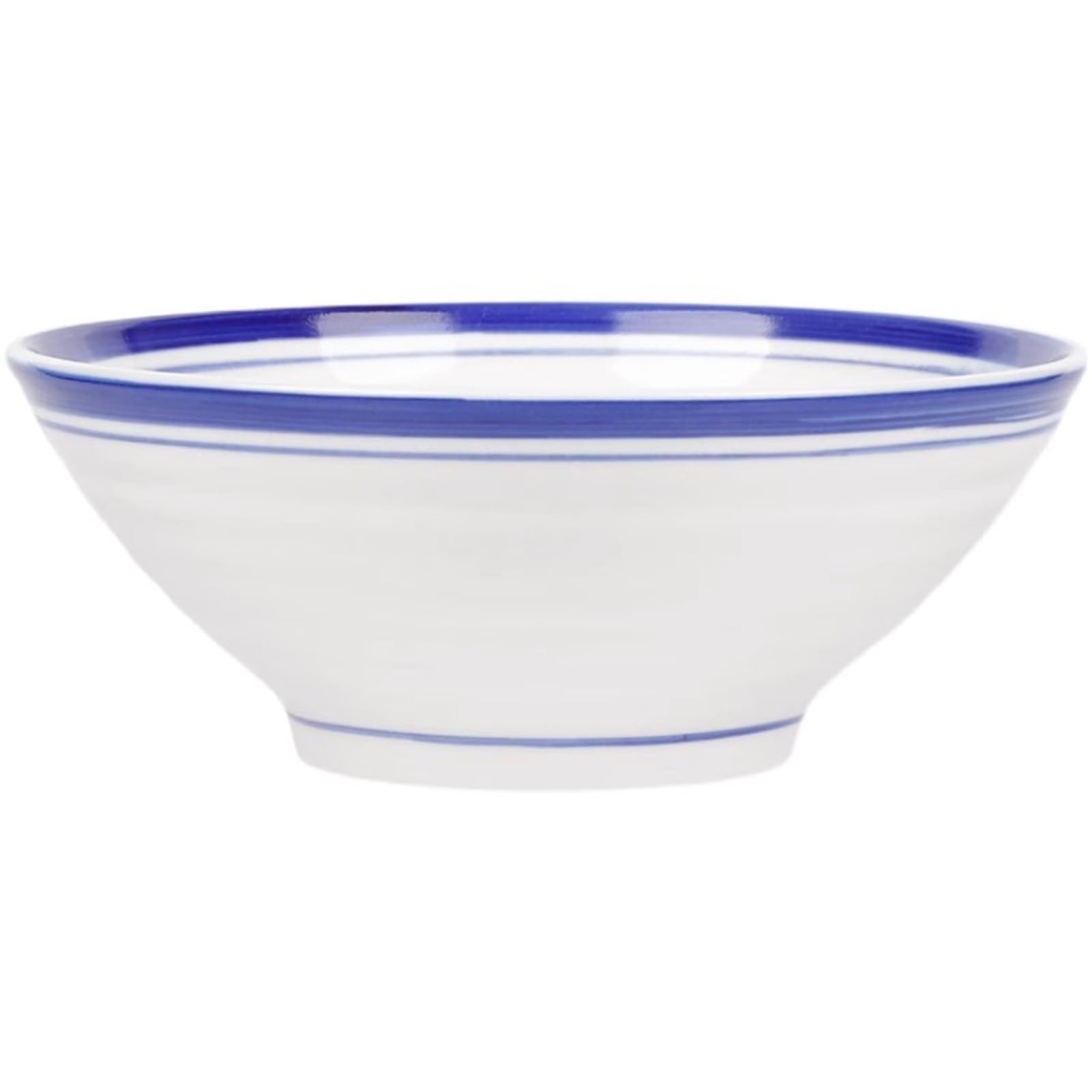 Ceramic Ramen Bowl, Blue Vintage Japanese Porcelain Pottery Soup Bowls Noodle Bowls for Udon Pho Asian Noodle Japanese Ramen Bowls (Size : 7.5in)