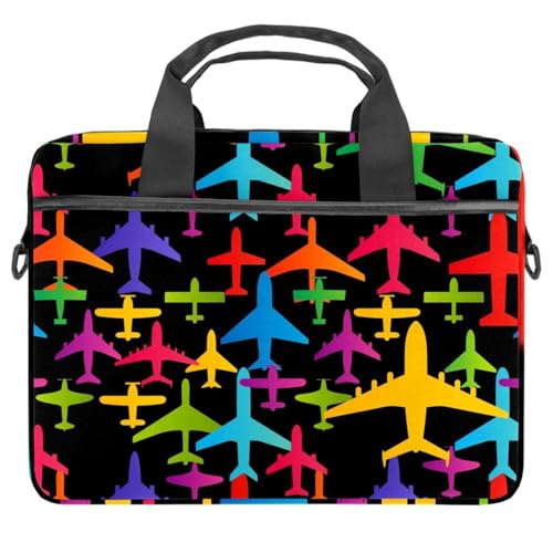 Evita golpes en tu computadora con este maletín bandolera para laptop de aviones