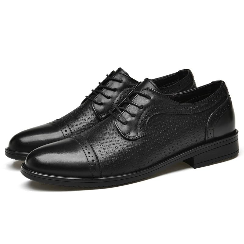 Dress Shoes for Men Lace-up Vintage Hand Business Formal Derby Office Working Oxfords