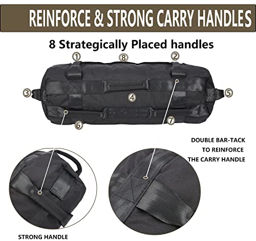 KHEDALTS-Sandbag-Workout-BagStrength-Trainning-Sandbags-for-FitnessWorkout-Equipment-Home-Gyms-Sand-Bags-Weightlifting-Sandbag-with-8-Gripping-Handles-Training-Heavy-Duty-Sand-Bags-for-Man-Woman